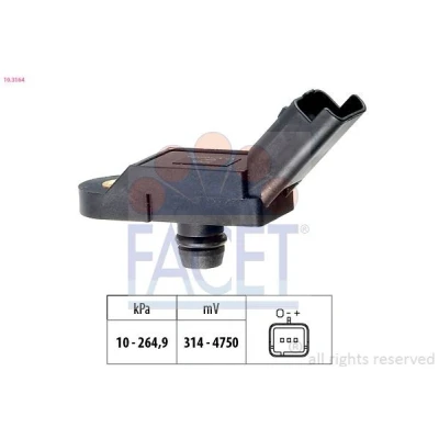 Image de FACET 10.3164 Capteur de pression barométrique, adaptation à l&#039;altitude 10 265 Made in Italy OE Equivalent PEUGEOT: 207 3/5 portes, 5008 I