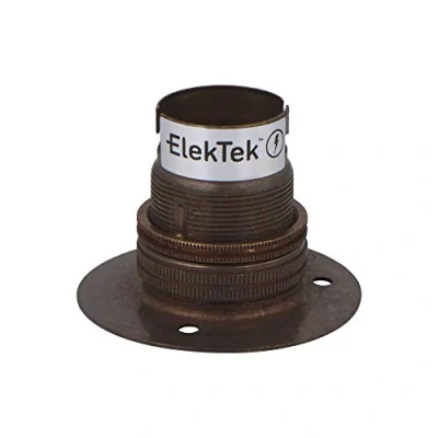 Image de ElekTek B22 BC Batten Support de lampe 52 mm diamètre 3 trous fixation Couleur au choix