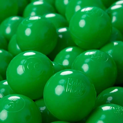 Image de KiddyMoon 1200/6Cm ∅ Balles Colorées Plastique pour Piscine Enfant Bébé Fabriqué en EU, Vert