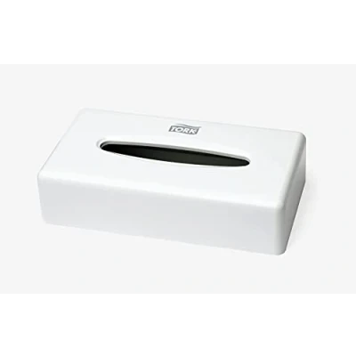 Image de Tork Distributeur de Mouchoirs blanc F1, distribution feuille à feuille, 270023