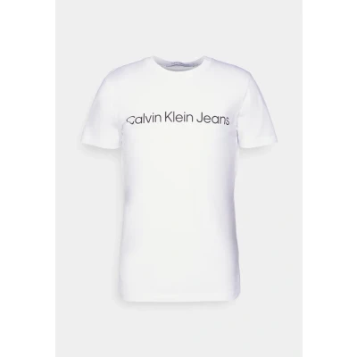 Image de Calvin Klein Jeans CORE Institutional LOGO SLIM TEE Tshirt imprimé, Homme, Taille: XS, Bright white