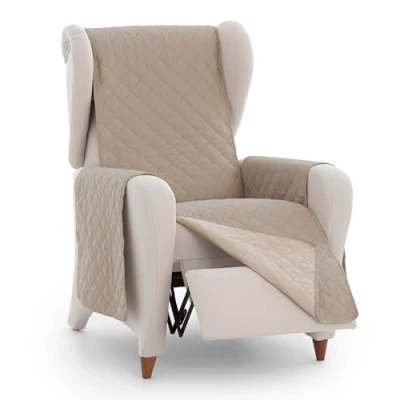 Image de Eysa Magnus Housse de canapé réversible 1 Place Pratique C/ 01, 01 Beige