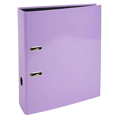 Image de Exacompta Réf. 53565E 1 Classeur à levier A4 Prem&#039;Touch AQUAREL Dos de 80 mm Mécanique Dimensions extérieures : 32 x 28,5 8 cm Format classer Coloris Mauve
