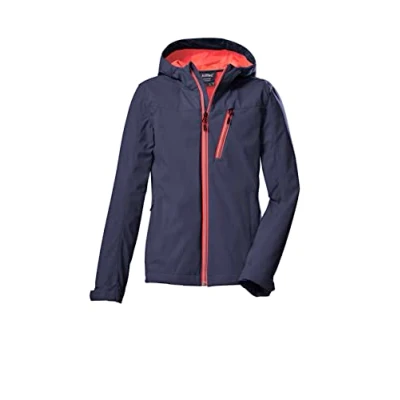 Image de killtec Girl&#039;s Veste softshell/veste d&#039;extérieur à capuche KOS 235 GRLS SFTSHLL JCKT, dark navy, 128, 40890 000