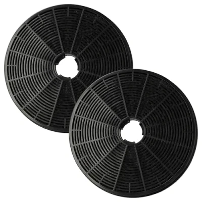 Image de vhbw 2x Filtres à charbon actif remplacement pour Klarstein 10035387 hotte aspirante 17,5 cm