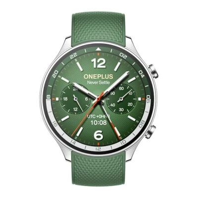 Image de OnePlus Montre 2R avec Wear OS 4 par Google, chipset Snapdragon W5, autonomie de la batterie jusqu&#039;à 100 heures, écran AMOLED 1.43, plus modes sport, GPS double fréquence, 5 ATM, IP68 et appel