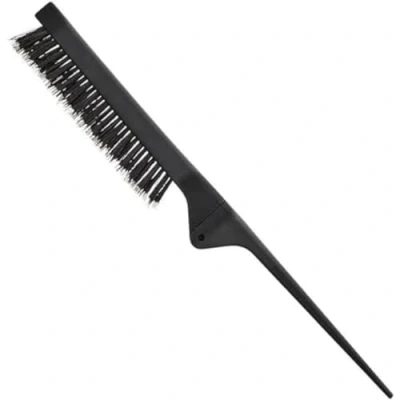 Image de Olivia Garden Style Up Brosse de Crêpage Combo, Poils 100% Sanglier et Nylon Compacte Pliable, Créée du Volume
