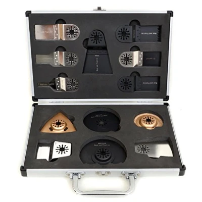 Image de Kit de 13 lames Antler pour Fein Multimaster, Multi Talent, Einhell, Milwaukee, Bosch Multitool