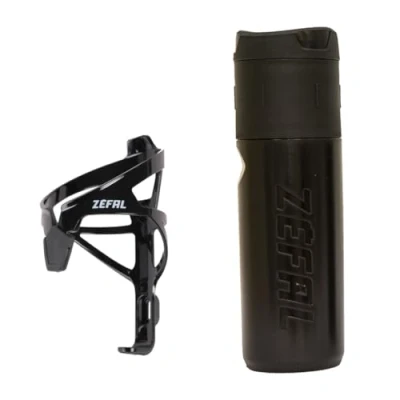 Image de ZEFAL Kit Z Box L et Pulse A2 Noir Bidon Porte Outils Vélo Etanche Durable Noir, Universel