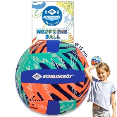 Image de Schildkröt Mini Ballon de Beachvolley en Néoprène, Taille 2, Ø 15 cm, Nouveau Design, Surface Textile Antidérapante, Résistant à l&#039;Eau Salée, Idéal pour les Mains des Petits Enfants, 970342