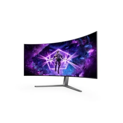 Image de AOC Agon Pro AG456UCZD Moniteur de jeu incurvé OLED WQHD 45 pouces, 240 Hz, 0,03 ms GtG, HDR10, FreeSync Prem.Pro, version G Sync. (3440 x 1440, HDMI 2.0,DisplayPort 1.4,USB C(90 W PD),hub USB)noir