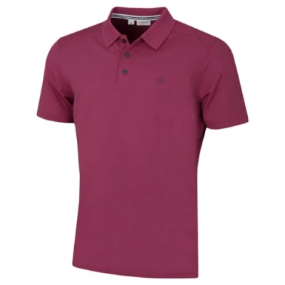 Image de Calvin Klein Hommes Campus 3 Bouton léger Polo Mauve S