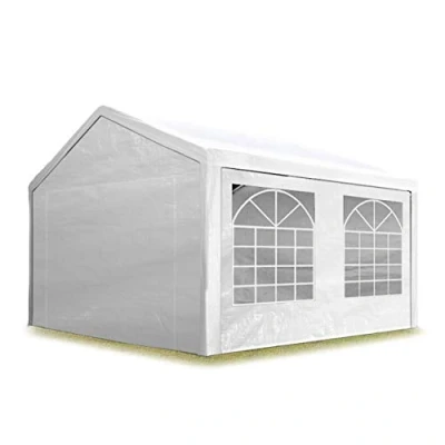 Image de TOOLPORT Tente de réception 3x5 m pavillon Blanc bâche PE 350 N imperméable Jardin