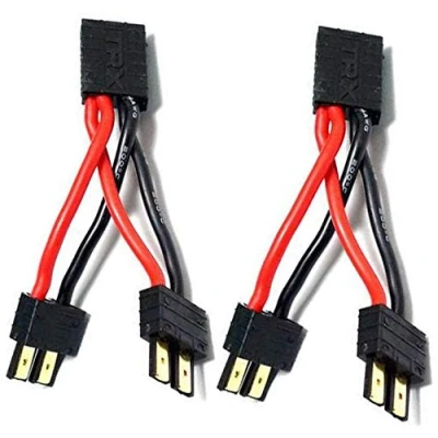 Image de FLY RC 2pcs TRAXXAS/TRX Plug Connector Parallel Cable Leads Extension 1 to 2 Adapter for Racing