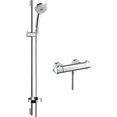 Image de hansgrohe Croma 100 Combi Multi avec barre 90 cm / Ecostat Comfort, chromé, 27085000