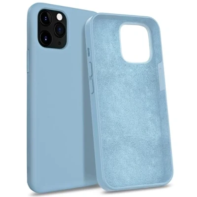 Image de MyGadget Coque Compatible avec Apple iPhone 11 Pro Max Case Protection Rigide Anti Choc Doublure Microfibre Bleu Clair