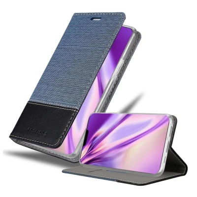 Image de Coque pour Apple iPhone 12 / PRO en BLEU NOIR Housse de protection Étui avec fermeture magnétique, fonction support et compartiment carte Neuf