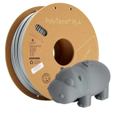 Image de Polymaker 70825 PolyTerra PLA Filament 2.85 mm 1000 g gris (mat) 1 pc(s)