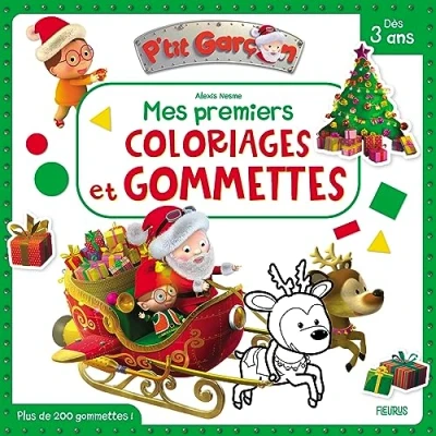 Image de Mes premiers coloriages et gommettes P tit garçon Noël
