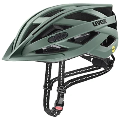Image de uvex City I Vo Mips Casque de Ville Léger pour Hommes et Femmes Système Éclairage Led Compris Moss Green Matt 56 60 cm