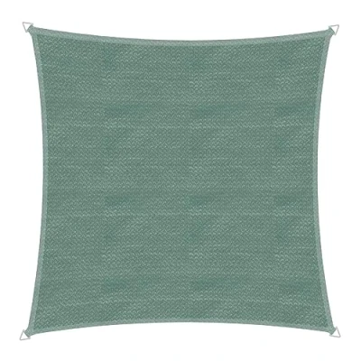 Image de Windhager Capri 10767 Voile d&#039;ombrage carré 4 x m (équisoscel) Protection Solaire pour Jardin et terrasse Résistant aux UV intempéries Vert Olive