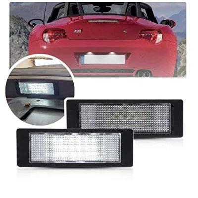 Image de Nslumo Lot de 2 ampoules LED pour plaque d&#039;immatriculation compatible avec B/MW E81 E87 E63 E64 E89 Z4 F20 F21