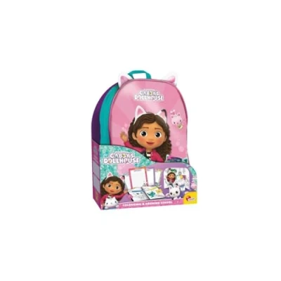 Image de École de dessin LISCIANI Gabby’s Dollhouse Sac à dos créatif Ardoises et autocollants Portable pratique