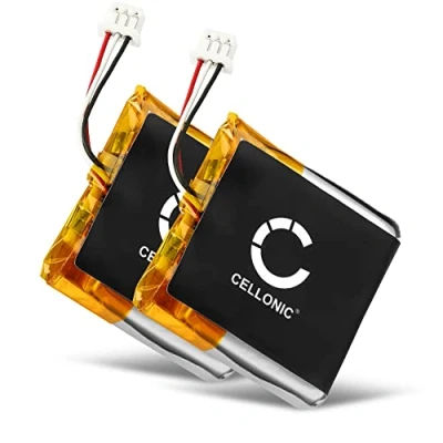 Image de CELLONIC 2X Batterie AHB552826TPC 2 350mAh Compatible avec Sennheiser GSP 670, 500, 350 Reparation Casque Audio Headset sans Fil, accu Rechange Remplacement
