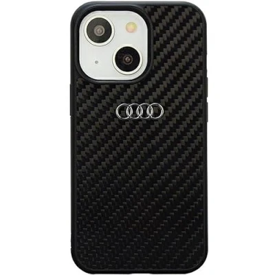 Image de Audi AU TPUPCIP14 R8/D2 BK Coque rigide en fibre de carbone pour iPhone 14 6,1&quot; Noir