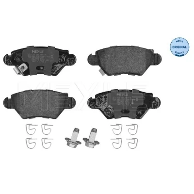 Image de MEYLE 025 232 5817/W Jeu de plaquettes frein ORIGINAL Quality Essieu arrière avec indicateur d&#039;usure tôle anti bruit OPEL: Zafira A