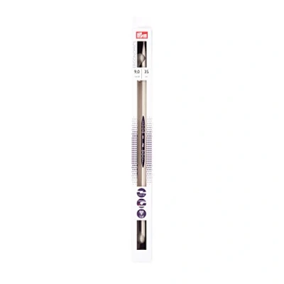 Image de Prym Épingles/Aiguilles à tricoter ergonomique simple, en métal, multicolore, 9 mm,, longueur 35 cm, 1 paire