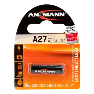 Image de ANSMANN Pile alcaline A27 12V (1 pce) pour caméra numérique, ouverture de garage, balance digitale, etc. jetable à hautes performances
