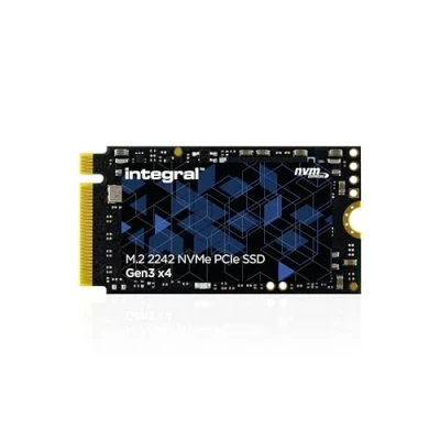 Image de Integral SSD NVMe M.2 2230 PCIe Gen3 x4 de 512 Go Vitesse Lecture jusqu&#039;à 3400 Mo/s, d&#039;écriture 3000 Mo/s Disque Dur Interne. Compatible Valve Steam Deck, Microsoft Surface Pro, PC.