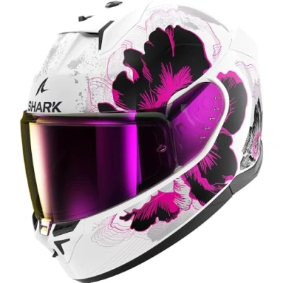 Image de SHARK HE0926E WVA XS Casques intégraux blanc, rose, noir Pour femmes ECE 22.06