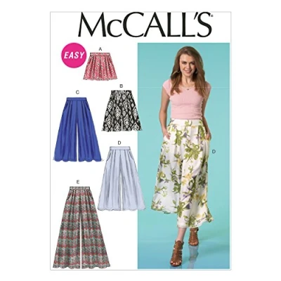 Image de McCall&#039;s Patterns 7131 Short et Pantalon en Mousseline de Soie pour Femme Taille B5 (36 38 40 42 44)