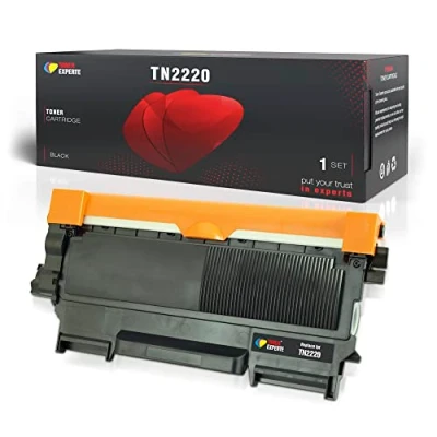 Image de Toner Experte Compatible Brother TN2220 TN2010 Noir Cartouche de Remplacement pour TN 2010 DCP 7055 7065DN HL 2130 2250DN MFC 7360N 7460DN Imprimante