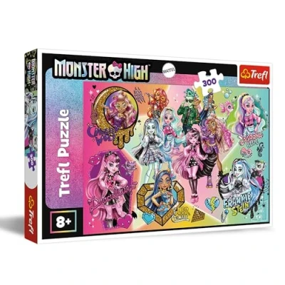 Image de Trefl Monster High, Zombies au Top 300 Pièces Puzzle coloré avec Poupées, Divertissement Créatif, Loisir pour Les Enfants à partir de 8 Ans, 23027, Multicolor