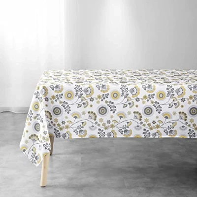 Image de douceur d&#039;intérieur, Nappe Rectangle (145 x 240 cm) Garance Jaune, Polyester Imprimé