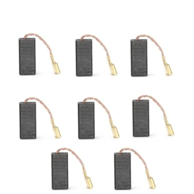 Image de Lot de 8 brosses en carbone pour meuleuse d&#039;angle 17 x 7,8 4,9 mm 1607014116 compatibles avec Bosch PWS7 115 GWS9 125 S4B GWS500/650 PWS500/550,1M FF03 100A/6 100 A86C