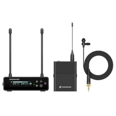 Image de Sennheiser Kit Système Micro Cravate numérique Portable sans Fil EW DP ME2 Set (Q1 6) UHF omnidirectionnel Noir (700010)