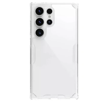 Image de Nillkin pour Samsung Galaxy S24 Ultra étui Nature TPU Pro couverture en silicone souple transparente Transparent blanc