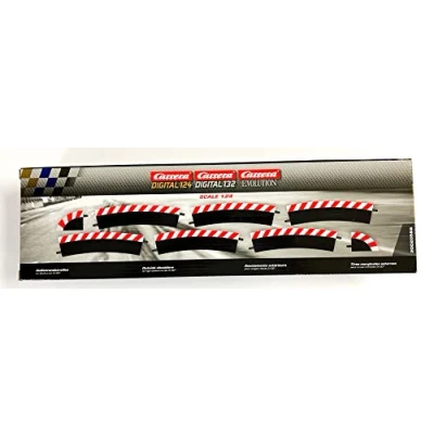 Image de Carrrera 20563 Accessoires pour circuit Carrera Digital 124/Carrera 132/Carrera Evolution 6 accotements ext. 3/30 + 2 peces de terminaison echelle 1:24