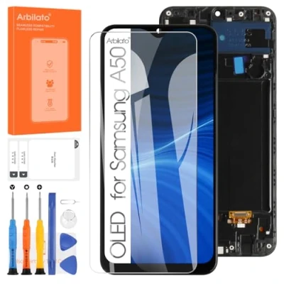Image de Arbilato OLED Écran LCD pour Samsung Galaxy A50 A505 Tactile Display Numériseur SM A505F A505G A505U A505N Full Assemblée Remplacement Pièces Outils (avec Cadre)
