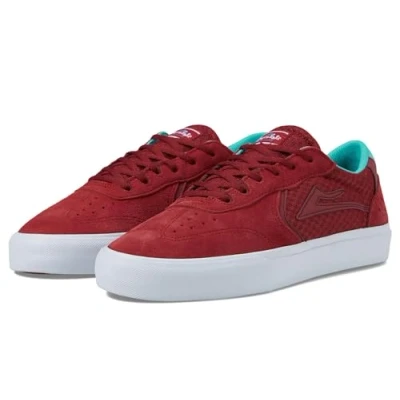 Image de Lakai Atlantic Vulc Chaussures de skate haute performance pour homme, Daim rouge, 43 EU