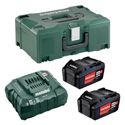 Image de metabo 685064000 Combo bateria + cargador Basic Set 2x 4,0 Ah en maletín MetaLoc Couleur