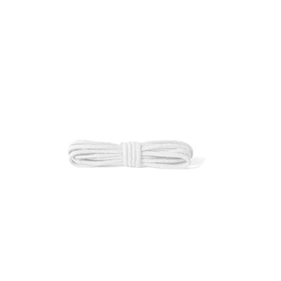 Image de Kaps Lacets Ronds et Fins, en 100% Coton de Qualité pour Chaussures Élégantes Décontractées, 2 mm Largeur, 1 Paire (75 cm 29 inch 4 to 5 Paires Œillets/ 01 blanc)