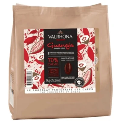 Image de Valrhona Les Sacs de Fève Chocolat Noir Guanaja 70% 1kg