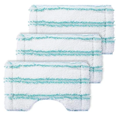 Image de Bath Cleaner Lot de 3 housses rechange pour balai salle bain Leifheit Micro Duo Telescope Idéal robinetterie Housse en microfibre avec poils spéciaux