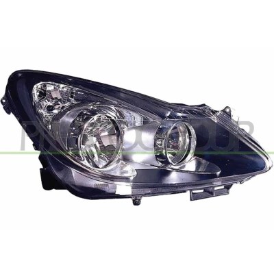 Image de PRASCO OP0344913 Phares droit H7, H1 noir sans commande pour correcteur de site projecteur OPEL: Corsa D 3/5 portes