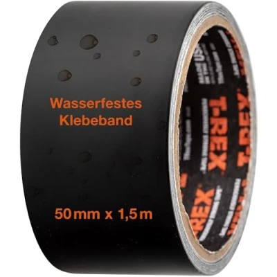 Image de T Rex 827 00 Waterproof Tape Ruban de réparation imperméable et résistant aux intempéries pour fixer sceller 50mm x 1,5m